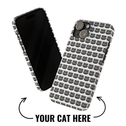 Meowtopic Print Your Pet and Customize Collection - Slim Phone Cases