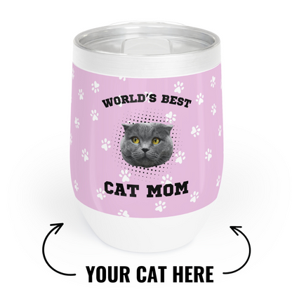 World's Best Cat Mom Wine Tumbler