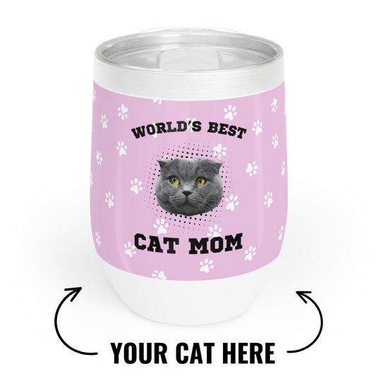 World's Best Cat Mom Wine Tumbler