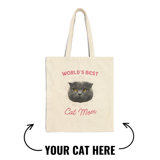 Custom Cat Mom Tote Bag